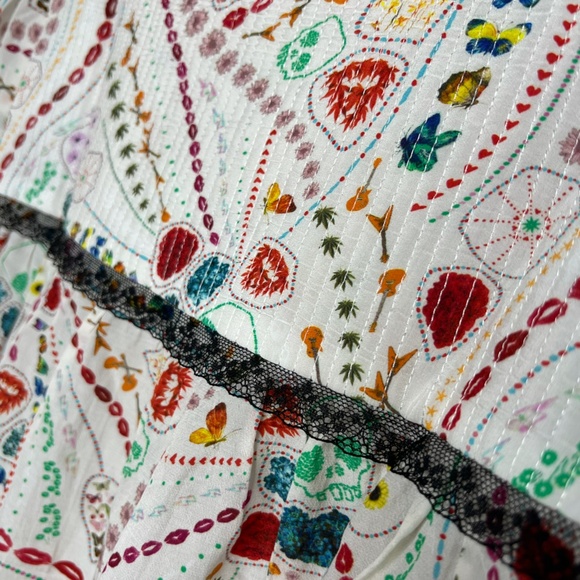 Zadig & Voltaire Printed peasant style blouse - Picture 2 of 3